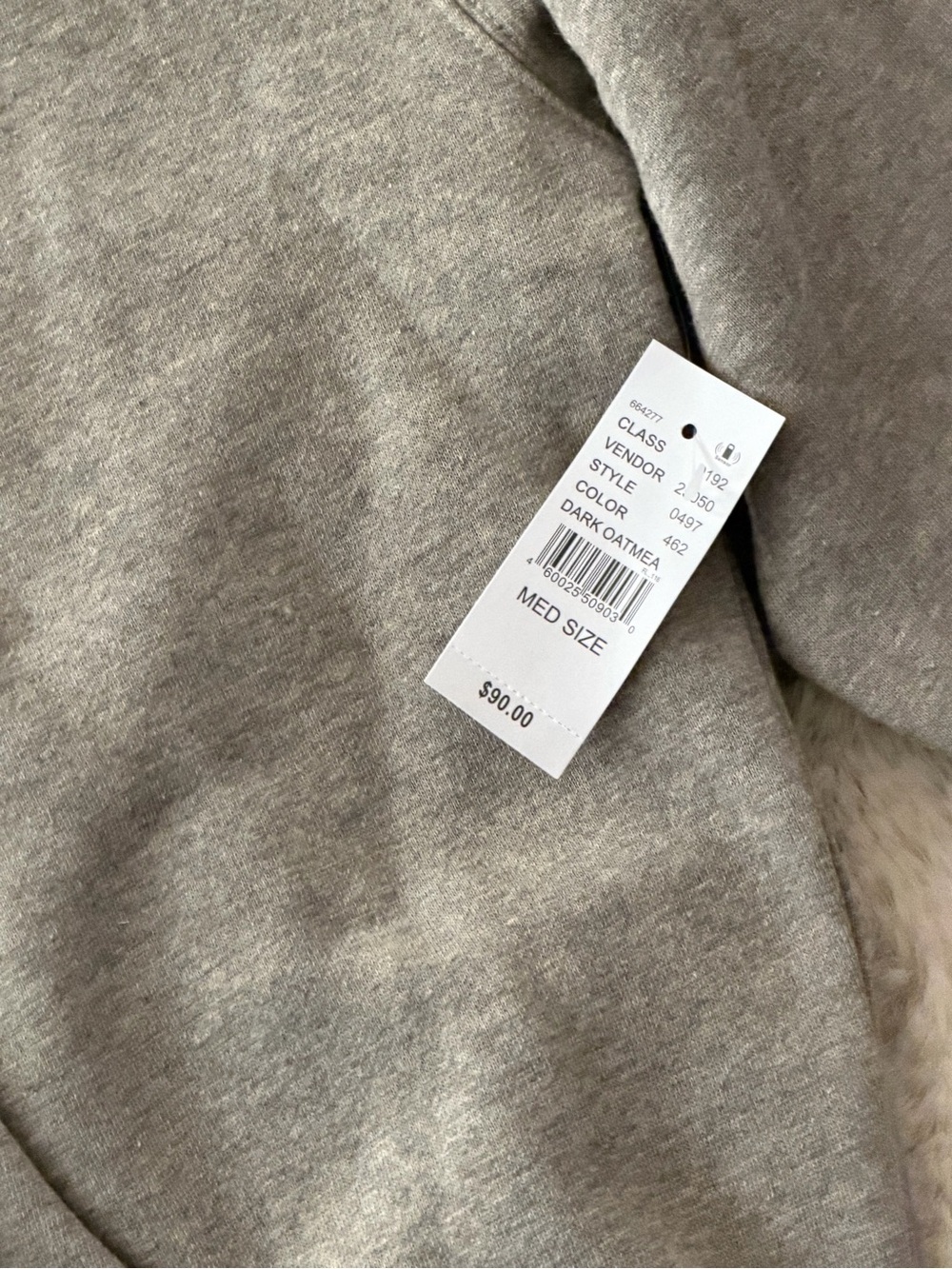 Essentials Light Gray Men's Hoodie - Picture 5 of 5